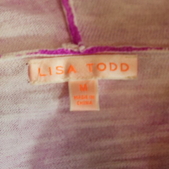 Lisa Todd  Luxury Cotton Beaching Long sleeve  Hoodie drop shoulder size Medium - Picture 6 of 8